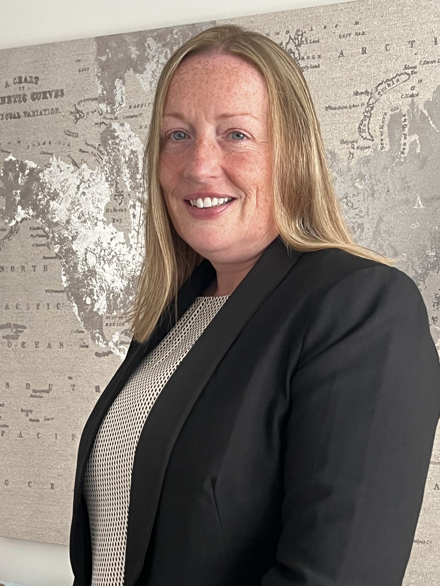 Smiling woman in business attire